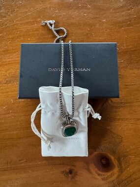 David Yurman Cable Linked Sterling Silver Albion Pendant